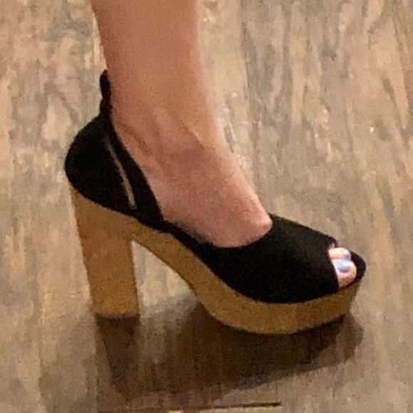 Forever 21 Shoes - Cork platform and chunky heels